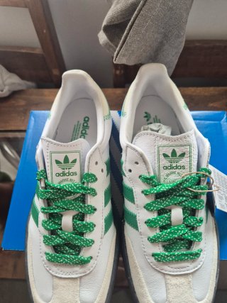 Adidas Samba OG Verde y Blanco