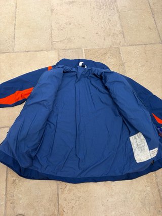 Giaccone impermeabile Enel blu/arancione