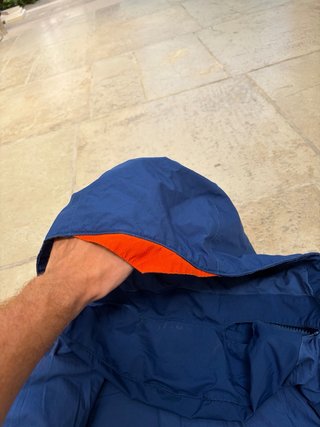 Giaccone impermeabile Enel blu/arancione