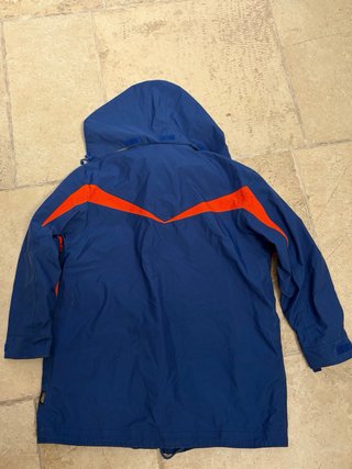 Giaccone impermeabile Enel blu/arancione