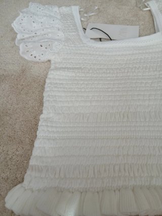 Top Zara Blanco Talla S