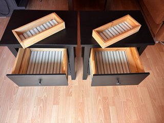 Mesitas de noche de madera (2 unidades)