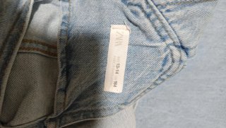 Peto Vaquero Azul Claro Niña Zara Talla 13-14