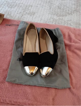 Zapatos mujer negros y plateados