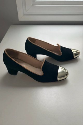 Zapatos mujer negros y plateados