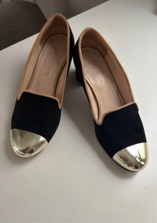 Zapatos mujer negros y plateados