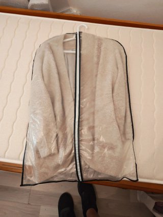 Chaqueta  de angora semi larga