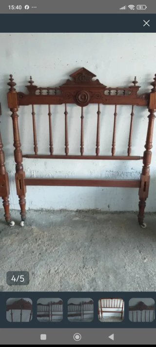 Cama antigua pino Canadá 1'05