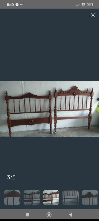 Cama antigua pino Canadá 1'05