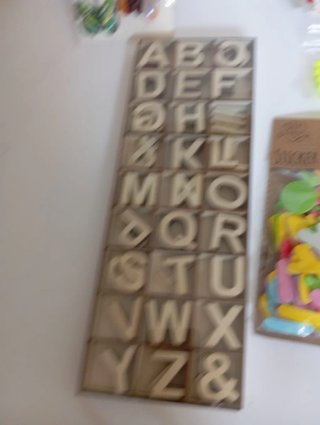Lote manualidades: letras, flores, mariposas