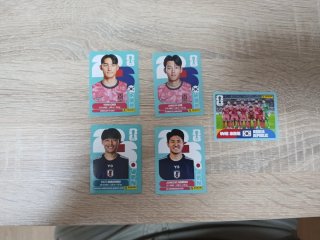 Cromos Mundial 2026 - Cho, Lee, Machino, Suzuki