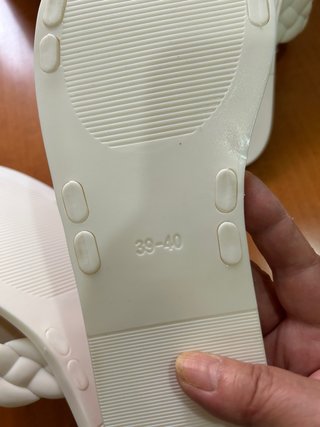 2 pares chanclas blancas trenzadas sin estrenar