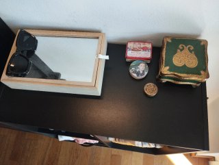 Set mobili IKEA nero legno
