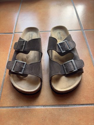 Chanclas GoSoft Marrón Hebillas Ajustables t.42-43
