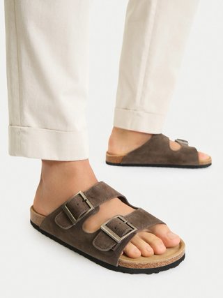 Chanclas GoSoft Marrón Hebillas Ajustables t.42-43