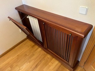 Cubre radiador madera cerezo maciza