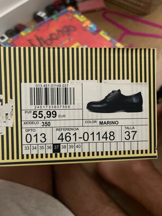 Zapatos azul marino elegantes talla 37