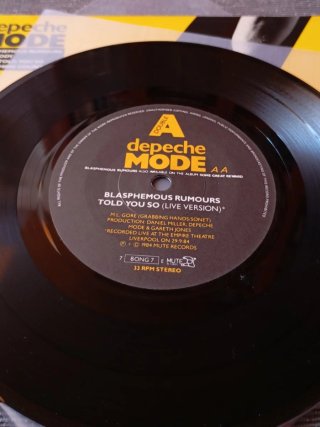 Depeche Mode - Blasphemous Rumours / Somebody 7"