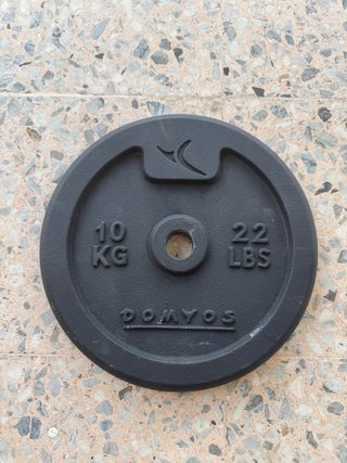 Disco de pesa 10 kg (22 LBS) Domynos
