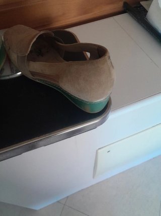 Scarpe donna Comfort beige/oro