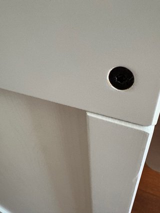 Cuna de madera blanca