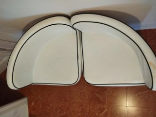 Juego de 2 Sillas Vintage Blancas