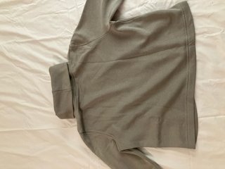 Sudadera Zara cuello alto gris M