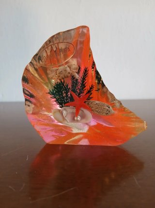 Souvenir Formentera resina conchiglia