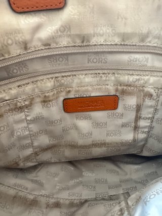 Bolso Michael Kors Naranja y Dorado
