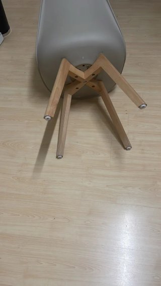 Pack 6 Sillas Comedor Plástico y Madera