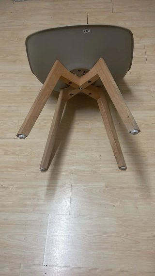 Pack 6 Sillas Comedor Plástico y Madera