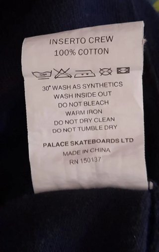 Felpa Palace Inserto Crew Tri-Ferg