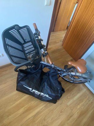 Bicicleta Plegable Urban Life con Cesta