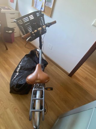 Bicicleta Plegable Urban Life con Cesta