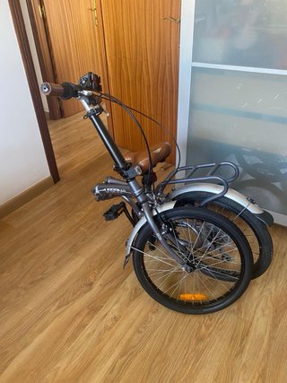 Bicicleta Plegable Urban Life con Cesta