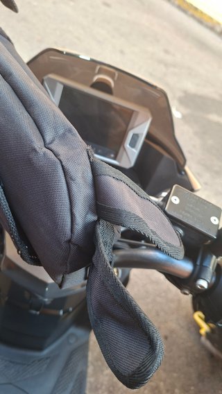 Bolsa manillar moto trail