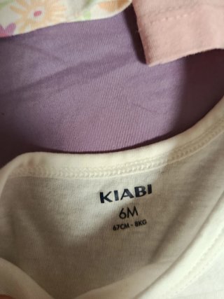 Lote 7 camisetas bebé niña