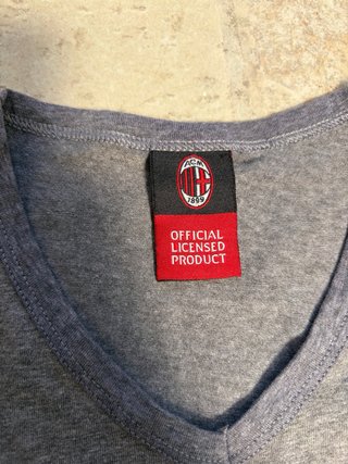 T-shirt AC Milan Grigia Uomo Taglia S