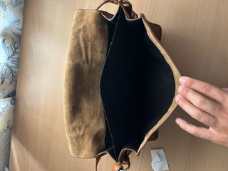Bolso Piel Zara Marrón Cognac