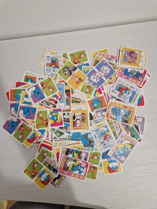 Set 135 carte varie dei Puffi conad e 25 Disney