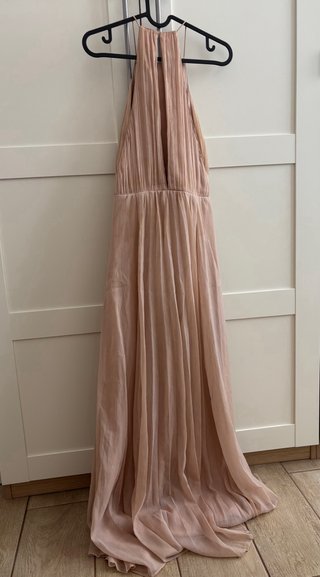 Vestido ASOS largo rosa boda