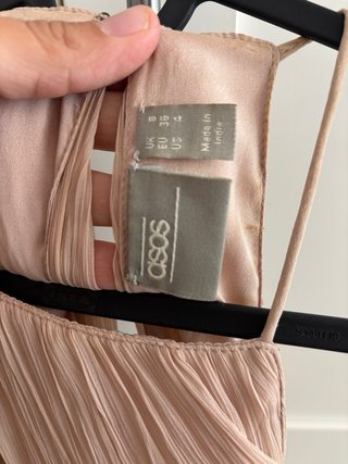 Vestido ASOS largo rosa boda