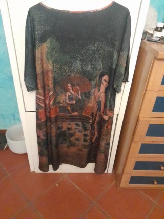 Abito setoso  fantasia XXL