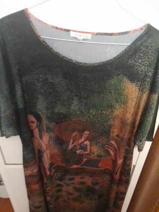 Abito setoso  fantasia XXL