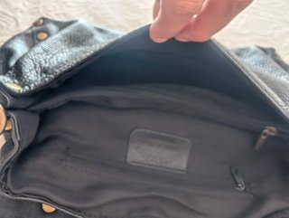 Bolso vintage piel auténtica negro