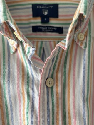 Camisa GANT Oxford Rayas Pastel Talla S