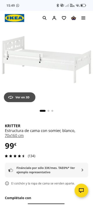 Urge! Cama KRITTER IKEA 70x160