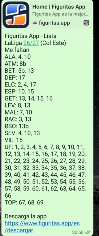 Cromos Panini LaLiga Este 26/27