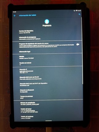 Tablet Lenovo 10 Negra más teclado