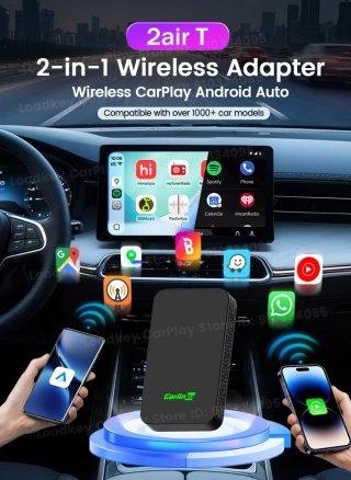 Adaptador CarPlay y Android Auto Inalámbrico